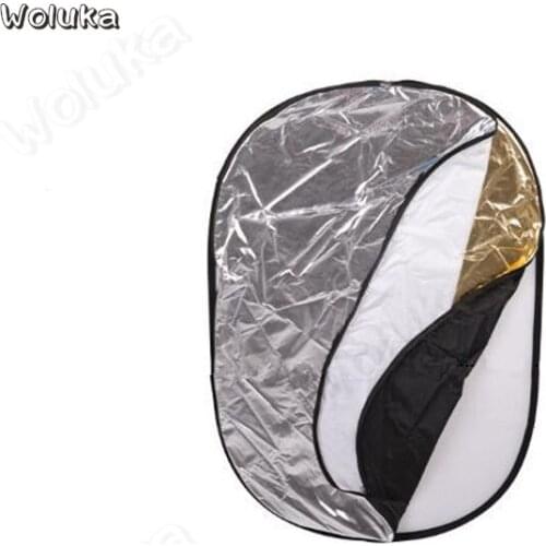120*180cm five-in-all Reflector Board soft silver gold white black elliptical reflector to send portable bag CD15 T02