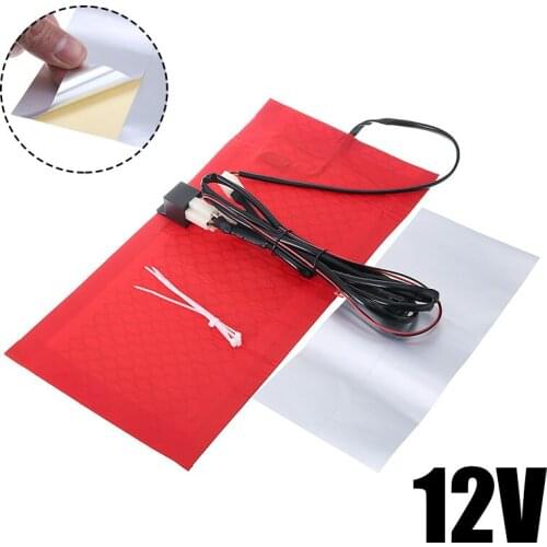 1set 25W 12V 25W Motorcycle ATV Seat Heated Cushion Carbon Fiber Pad Electric Heating Pad Mat For Winter Warmer Tool Parts