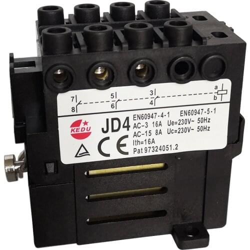 KEDU JD4 Relay 230V 400V 3 NO 4NO 10-Terminalls 8-Terminals