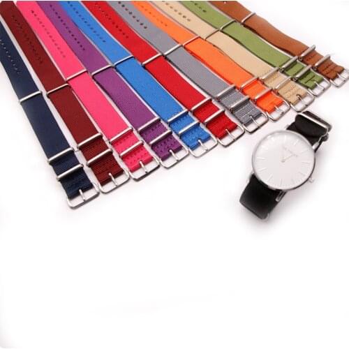 41 Colors Options Watch Replacement Strap Premium Nylon Wristband for 18MM 20MM 22MM 24MM Watch Band Mens Womens Bracelet