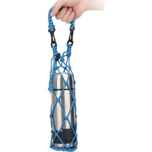 Water Bottle Mesh Bottle Carrier Net Paracord Water Bottle Holder Water Bottle Mesh Holder Thermal Water Bottle Pouch Belt