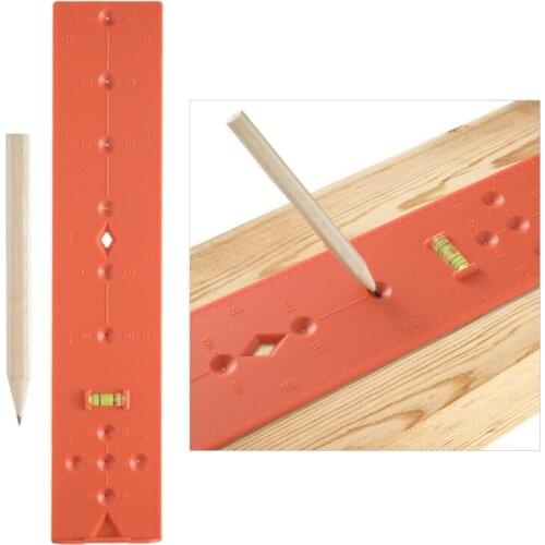 Hinge Base Locator Drawer Guide Rail Positioning Tool Lifting Door Labor-saving Device Woodworking Marking Ruler