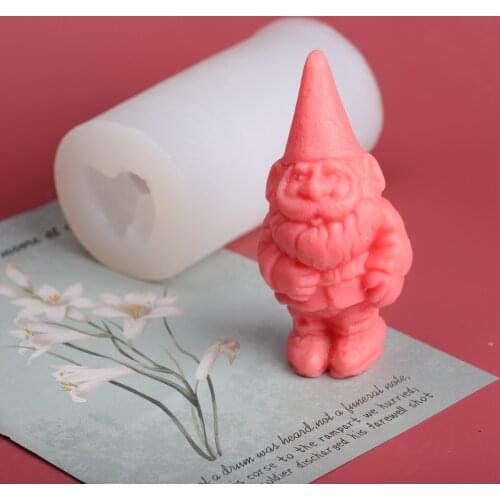 Candle Silicone Mold Christmas Mold Santa Candle Bear Candle Mold Candle Making Supplies Cake Mold Candle Making Kit Clay Mold