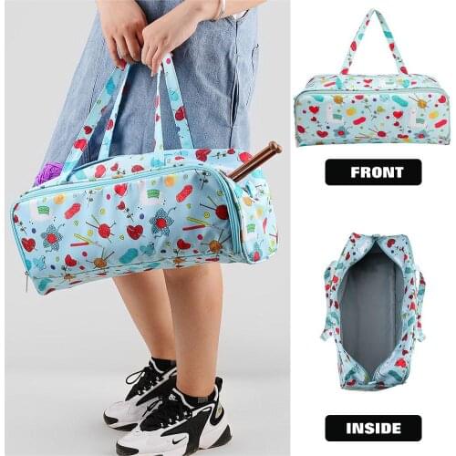 Yarn Knitting Bag Portable Durable Heavy-duty Mini Sewing Machine Crochet Hooks Storage Carry Bag Household Organizer