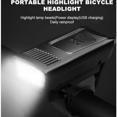 New Bicycle Light 5-color Headlight USB Charging Night Riding Flashlight Mountain Bike Light Riding Equipment