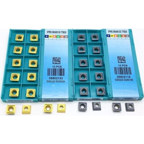 Hard alloy blade SPMG090408 DG TT8020 TT9030 U boring metal milling cutter indexable turning lathe parts tool SPMG090408 milling