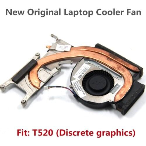 New Original CPU Cooling Fan Heatsink Radiator Cooler For Lenovo Thinkpad T520 T520i Discrete graphics FRU：04W1578 75Y5782