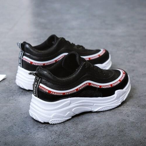 2019 New Summer White Mesh Women Sneakers Fashion Thick Bottom Womens Platform Sneakers Casual Shoes Zapatos De Mujer A10-54