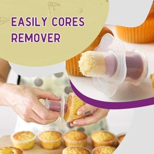 1/4/6pcs Cupcake Corer Plunger Cutter Muffin Cake Hole Digger DIY Cup Cake Cored Device Muffin Cup Cake Decoration Tool Hot