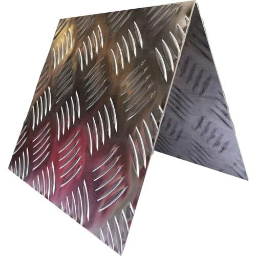 1mm 1.5mm 2mm 3mm Embossed Aluminum Diamond Plates Tread Decorative Stucco Deck Floor Checkered Alloy 5Bars Ribs Non-Slip Boat