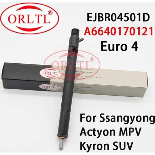 For Ssangyong Actyon Auto Parts EJBR04501D Common Rail Injector A6640170121 For Kyron Fuel Sprayer ejbr04501d