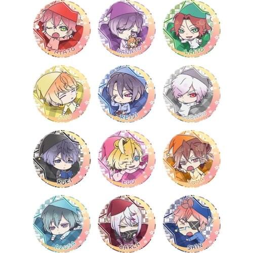 DIABOLIK LOVERS Anime Badge Kanato Shu Laito Subaru Ayato Azusa Yuma Kou ruki reiji Shin Cute Metal Badge Brooch Pins