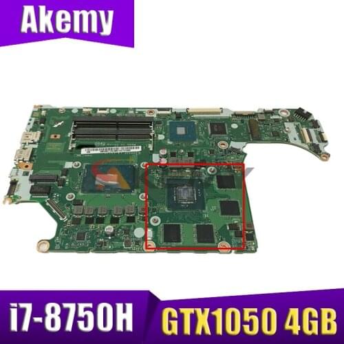 For ACER AN515-52 AN515 Laptop motherboard DH5VF LA-F952P CPU i7 8750H GPU GTX10504GB Test OK Mainboard