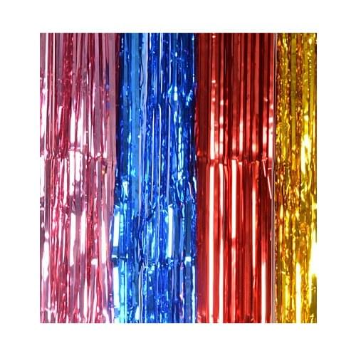 1m X 2m Rain Curtain Color Bar Birthday Party Decoration Graduation Halloween Stage Tassel Wedding Scene Layout Background Wall