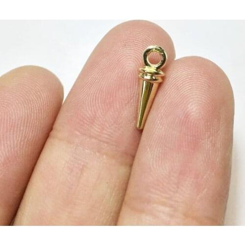 Eruifa 20pcs 9*4mm Zinc alloy Rivet Drop Wholesales necklace,earring bracelet jewelry DIY handmade 2 color