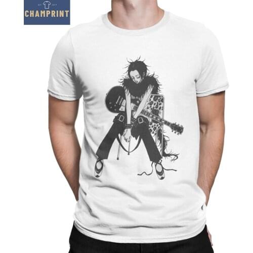 Mens NANA Osaki Manga T Shirt Anime Pure Cotton Tops Leisure Short Sleeve Round Neck Tees 6XL T-Shirt