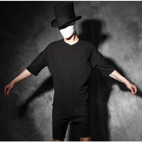 Summer 1 man t shirt men tshirt hip hop streetwear splice t-shirt men 2 t shirts personality shirt homme camisetas hombre