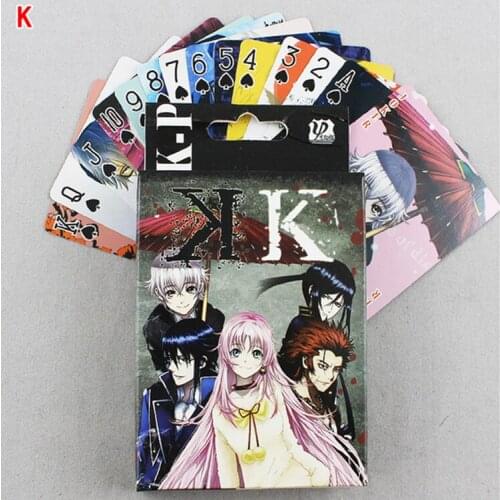 Anime K Project Yatogami Kuroh Poker Cards Toy Isana Yashiro Yatogami Kuroh Cosplay Board Game Cards With Box Collection Gift