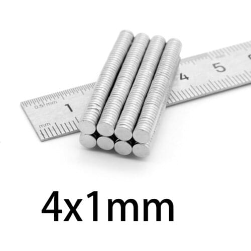 100-2000Pcs 4x1mm Mini Disc Magnets 4mm*1mm Neodymium N35 Magnet Dia 4*1mm Permanent NdFeB Super Strong Powerful