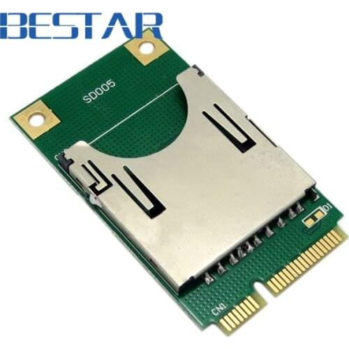 Mini PCI-E Express pcie pci express pci-express to SD SDHC MMC Memory adapter Card Converter Reader