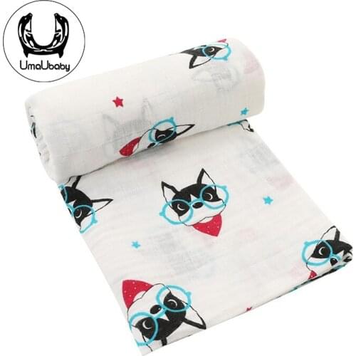 UmaUbaby Muslin Cotton Baby Swaddles Blankets Newborn Soft Bath Gauze Infant Wrap Sleepsack Stroller Cover Play Mat Baby Blanket