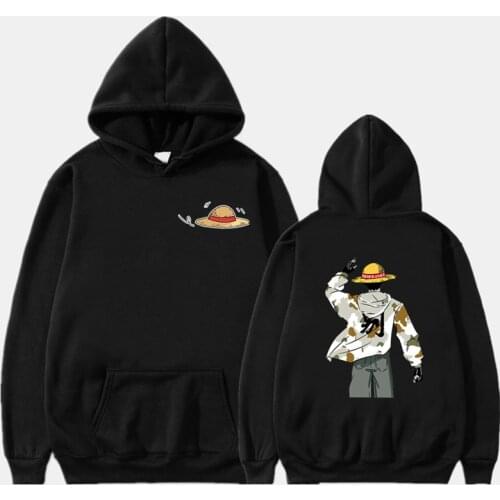 2020 Hot Sale Autumn Japanese Streetwear Anime Hoodies Men Women Hip Hop Casual Fleece Coat Luffy Hoodie Sweatshirt Men Clothing