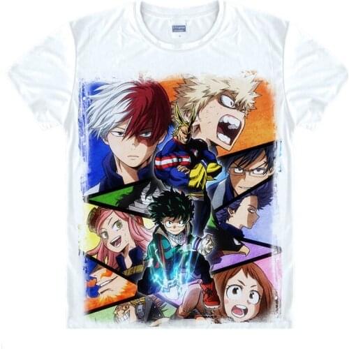 Newest My Hero Academia T Shirts Men Short Sleeve Clothing Boku No Hero Academia Cosplay Funny Cartoon T-shirt For Men Women