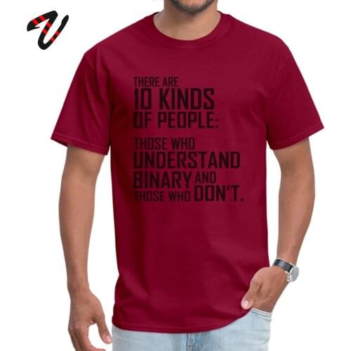 Binary T-shirt New Arrival Geek Men Tshirt Funny Saying Letter Tops Tees For Adult 100% Cotton Fabric Clothes Programmer T Shirt
