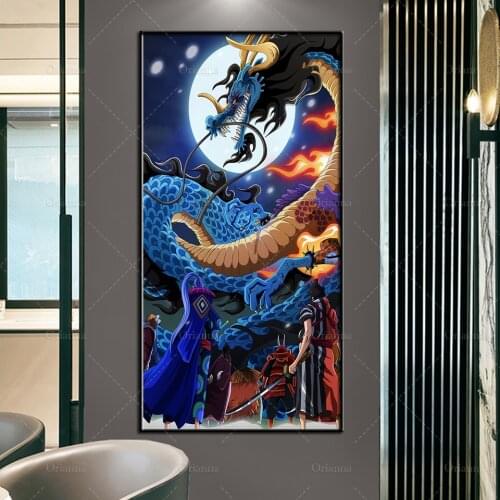 Anime Poster One Piece Wall Art Canvas Painting Modular Pictures Art Poster Print Wall Picture For Living Room Home Decoration