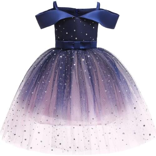 Girls clothes ropa vestidos verano off shoulder dress for girls robe princesse enfant fille flower girl dresses for weddings