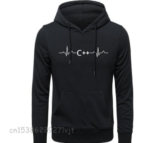 Programming Heartbeat C Lauguage Hacker Science Programmer Jave Men Camisa Streetwear Premium Cotton Unique Hoodies Sweatshirts