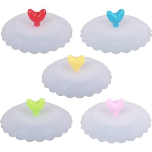 Anti-Dust Silicone Lids For Tea Cup Cover Silicone Leakproof Cup Lids Heat Resistant Reusable Sealed Cover Kitchen Accessories