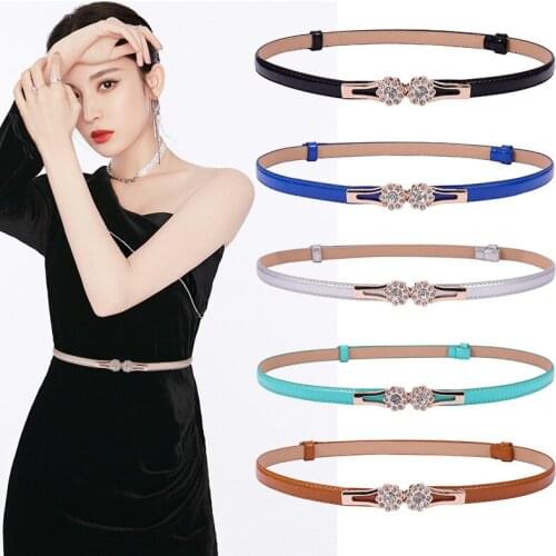 PU Leather Belt For Women Stretch Thick Waist Belt For Dress Fashion Stretch Women Belts Plus Size
