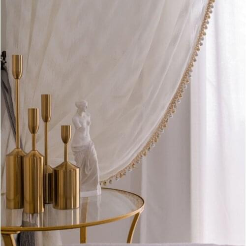 Nordic Light Luxury Modern Minimalist Corrugated High-end Fresh Curtain Customization Curtains for Living Dining Room Bedroom