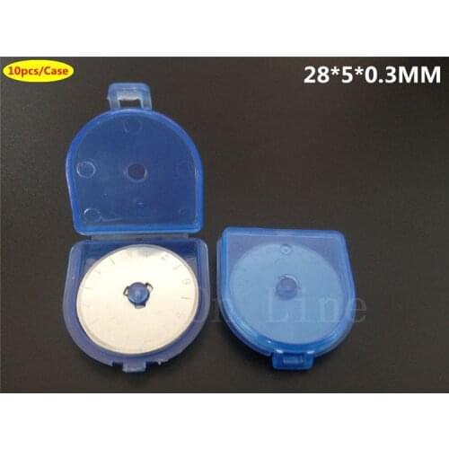 100 Pcs 28 mm Rotary Cutter Refill Blade Include Free Snap-Close Case Sewing Quilting Fits Olfa Dafa and More