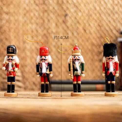 VIP 4pcs/set Nordic Home Christmas Decorations Wine Cabinet Furnishings Soldiers Puppets Desktop Small Ornaments Christmas Gifts