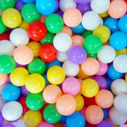 10pcs 5.5cm Eco-Friendly Colorful Ball Soft Plastic Ocean Ball Funny Baby Kid Swim Pit Toy Gift Water Pool Ocean Wave Ball