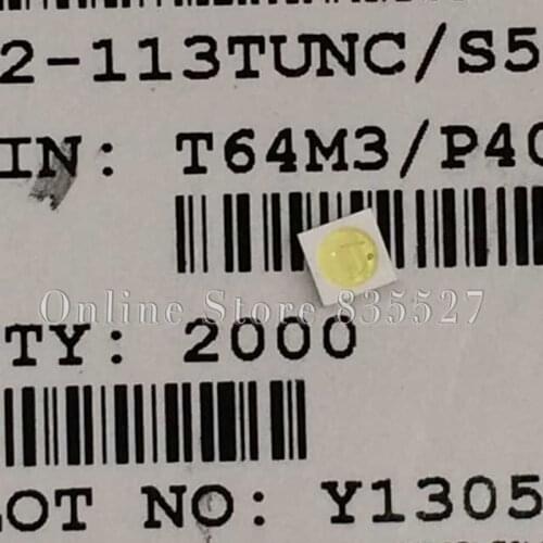 1000pcs/lot 3030 flash lame 0.5W pure / cool white SMD LED lamp beads light emitting diode 62-113TUNC