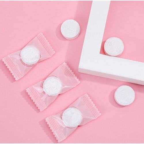 30pcs/lot Mini Compressed Towel Disposable Capsules Towel Magic Face Care Tablet Towels Outdoor Travel Cloth Wipes Paper Tissue