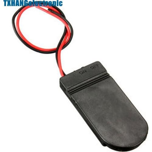 5PCS CR2032 Button Coin Cell Battery Socket Holder Case Cover With ON/OFF