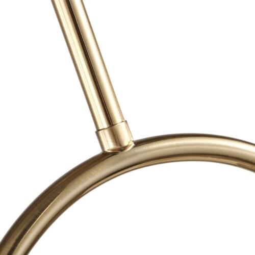 American Creative Glass Ball Pendant Lights Iron Hoop Hang Lamp For Bedroom Cafe Restaurant Bar Indoor Lighting Fixtures Decor