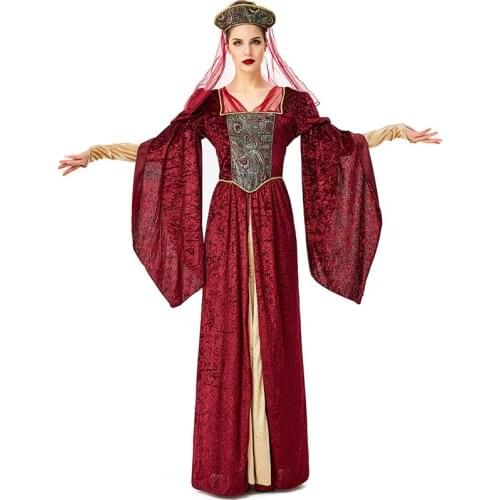 Arabian Traditional Dress Middle Eastern Luxury Bridal Gown Exotic Queen Style Dress Red Flannel Robe