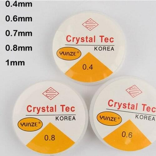 Free Shipping Crystal Beading Stretch Cord,Elastic Line,Transparent Clear Round Elastic Crystal Thread 0.4/0.6/0.7/0.8/1mm