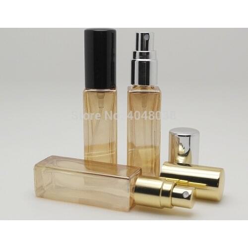 Spray Bottle 10ML Perfume Atomizer Square Glass Fragrance Parfum Bottle Empty Vial Cosmetic Refillable Perfume Bottle 30ML 3ML