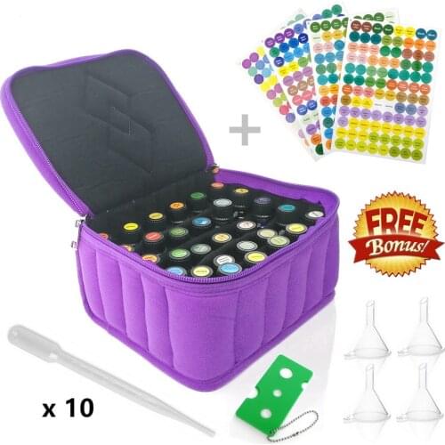 30 Bottles Essential Oil Carrying Case Holder 5~15ml doTERRA Young Living oils Travel Portable Nail Polish Organizer Storage Bag
