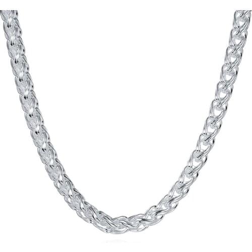 Classical Jewelry Silver Plated Necklace For Women Christmas Gift Signora Collana Jewellery Supplier