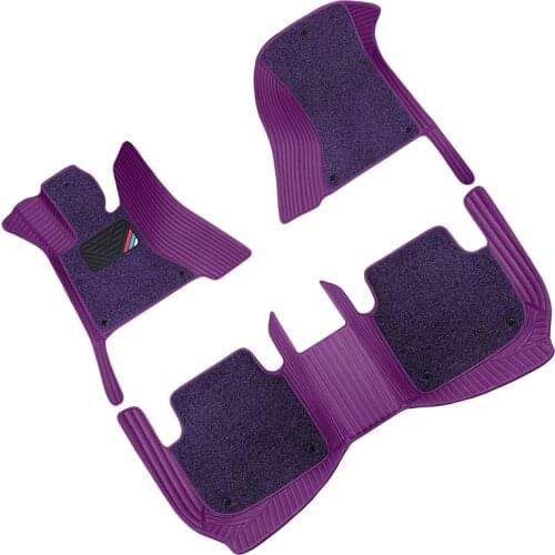 Black Car floor mats For kia rio 3 carens morning stinger niro cerato carnival mohave sportage 2011 2019 optima