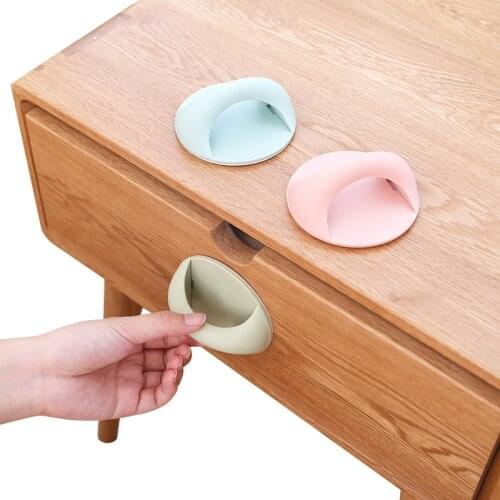 Creative Self-Adhesive Drawer Handle Multi-Function Door Window Auxiliary Push And Pull Tools For Child Safety Defence Door Hand
