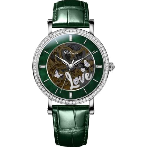 Lobinni Women's Skeleton Watch