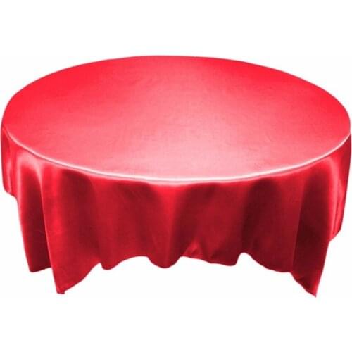 Marious Satin Tablecloths On The Table